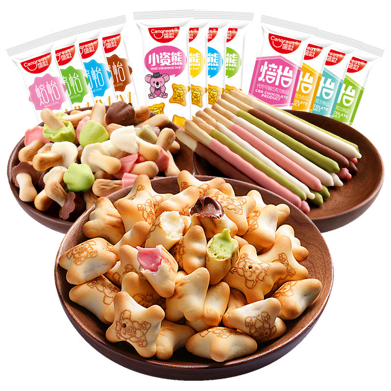 盛歌小熊饼干儿童零食休闲食品