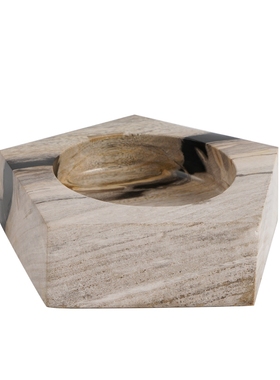 水果拼盘几何桌面多边形木化石