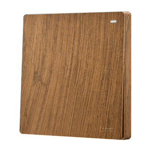 罗贝复古开关插座面板木纹木质大板民宿定制创意86型家用开关面板