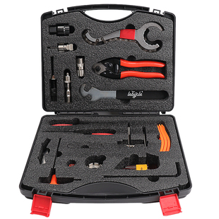 乐百客自行车修理工具套装山地公路车工具箱维修修车飞轮中轴拆卸