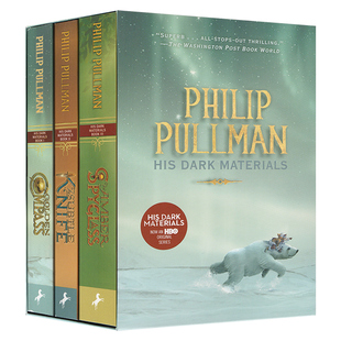 英文原版 黑暗物质三部曲 His Dark Materials Trilogy 3册盒装 黄金罗盘 魔法神刀 琥珀望远镜 青少年奇幻小说读物
