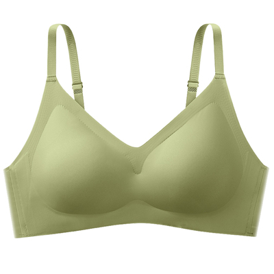 无痕乳胶内衣女无钢圈背心式少女