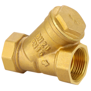 4分6分1寸黄铜过滤器增压水泵暖气自来水中央空调管道Y型过滤阀门