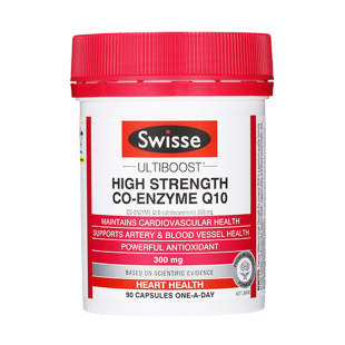 澳洲Swisse辅酶q10软胶囊90粒高含量300mg 保护心脏健康 抗氧化