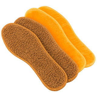 保暖鞋垫冬季男女加绒加厚仿羊毛软底舒适棉鞋垫防臭吸汗透气毛绒