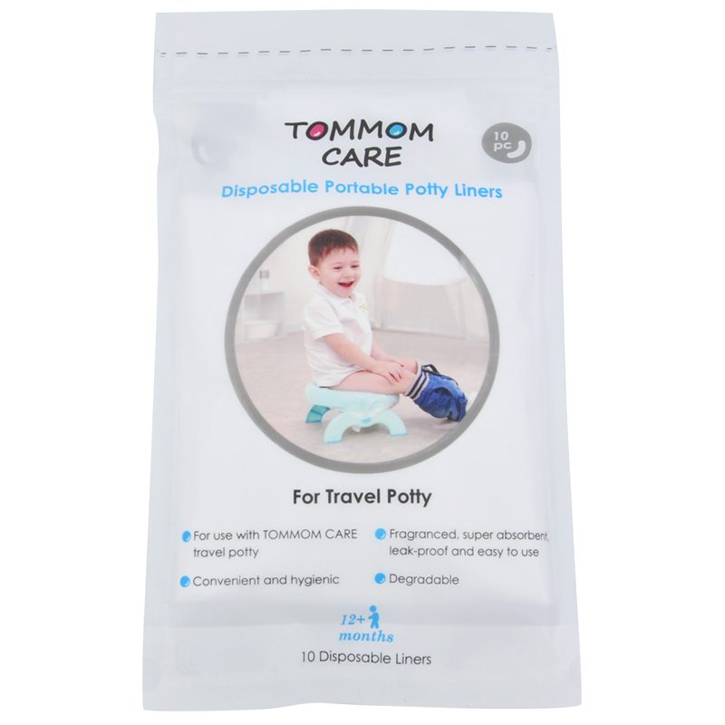 tommom care儿童便携马桶清理袋带吸水垫一次性垃圾袋环保可降解