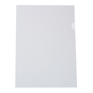 简约透明L型文件夹A4文件袋单片夹学生用加厚试卷夹档案袋资料夹