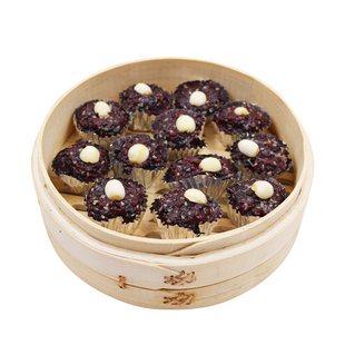 阿诺黑糯米糕360g莲子黑米糕速冻广式点心糕点心营养早餐美味食品
