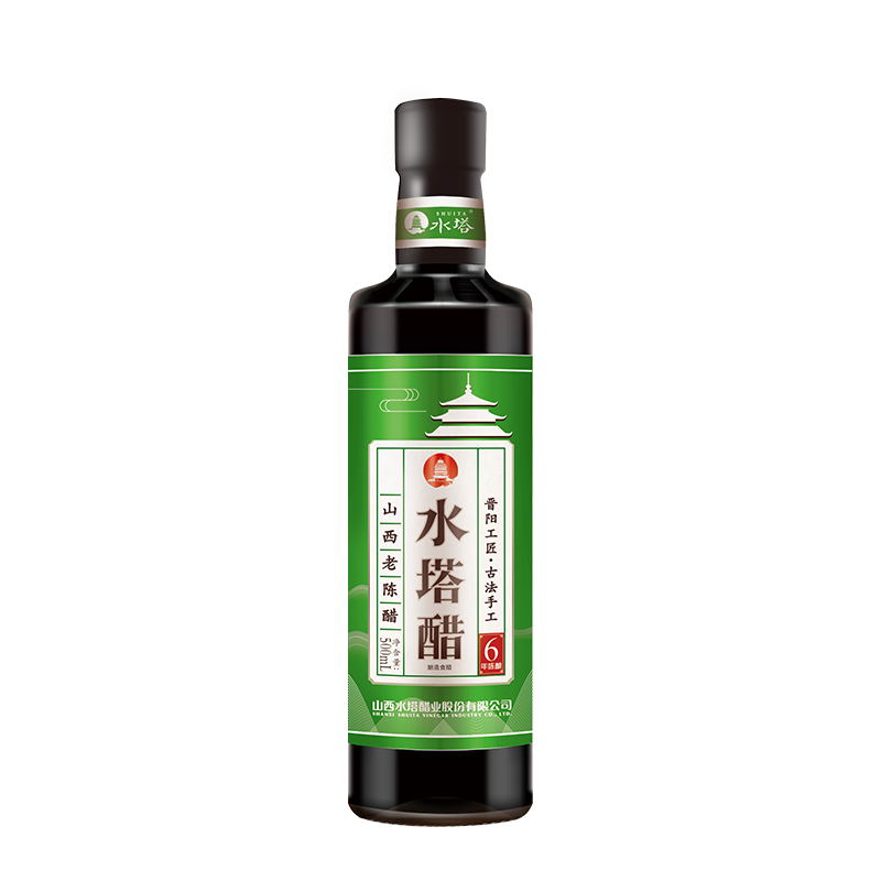 水塔山西老陈醋家用食用醋六年6度酸凉拌醋饺子醋蟹醋小瓶500ml