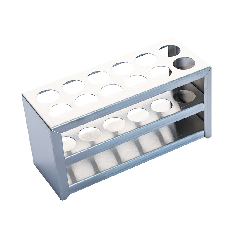不锈钢试管架 病毒采样试管架 13/16/17/19/21/23/26/30/40mm 40/50孔 比色管架 离心管架 采血管架