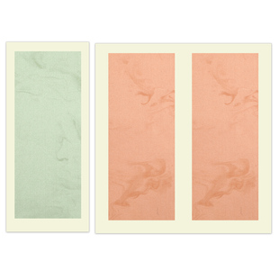 宣艺斋尺牍小楷毛笔硬笔书法纸国画写意半生半熟宣硬卡洒金书法作品专用蜡染信笺工笔小品册页镜片硬卡纸宣纸