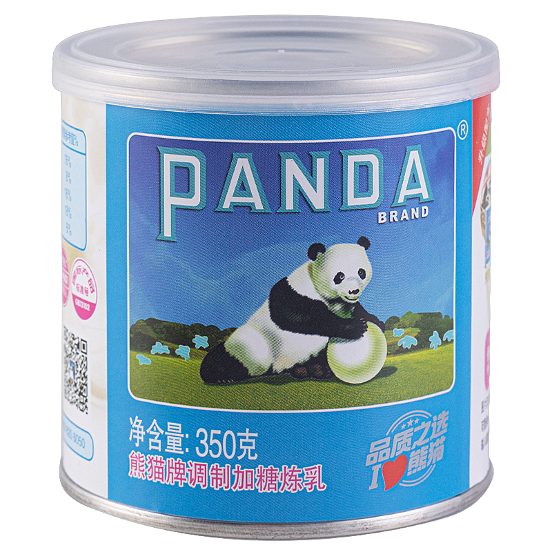 熊猫牌炼乳甜练奶家用小包装牛奶面包咖啡奶茶专用商用350g*3罐装