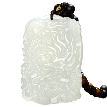 Dragon brand jade pendant zodiac men's jade pendant natural jade