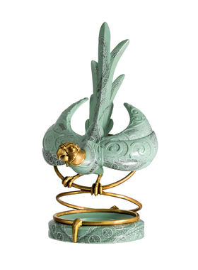 鹦鹉茱莉安铜法式别墅陶瓷