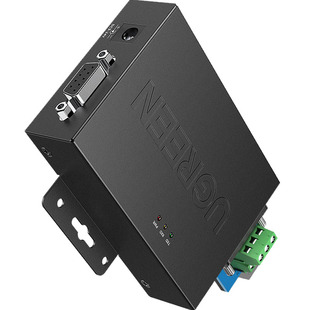 绿联232转485/422转换器工业级有源光电隔离工程级有源防雷rs232转rs485rs422串口DB9针转换接头通讯模块