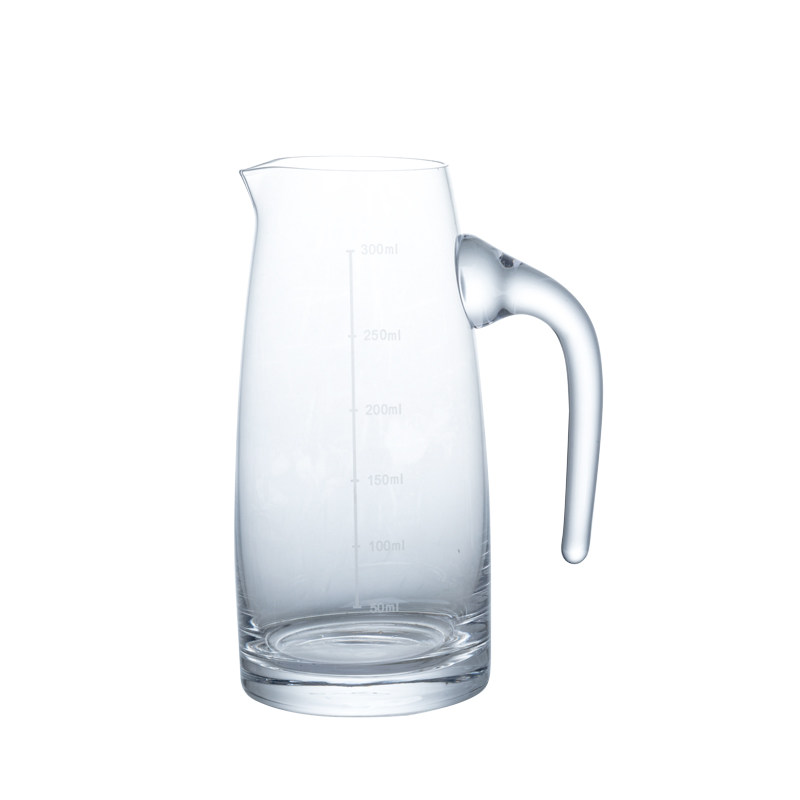 水晶二两竹木套装一壶玻璃高脚杯