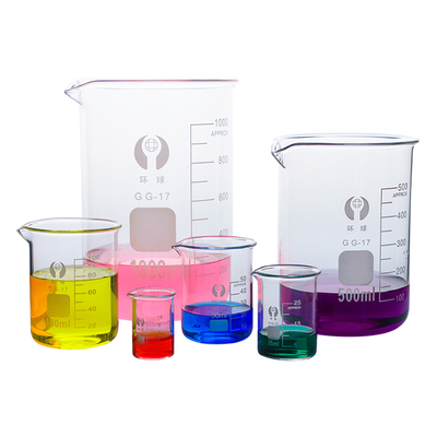环球玻璃烧杯50 100 150 250 500 800 1000 2000 3000 5000 ml加厚高硼硅玻璃烧杯刻度烧杯口红烧杯