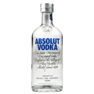 绝对伏特加原味 瑞典伏特加 ABSOLUT VODKA 700ml 洋酒 烈酒基酒