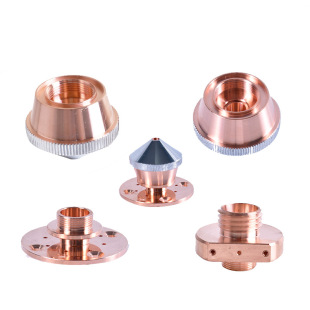 光纤激光切割机喷嘴迪能欧斯普瑞三维阿玛达韩光铜嘴连接底座配件