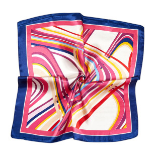 银行空姐围巾小方巾职业丝巾工装女正装商务领花春秋韩版百搭领花