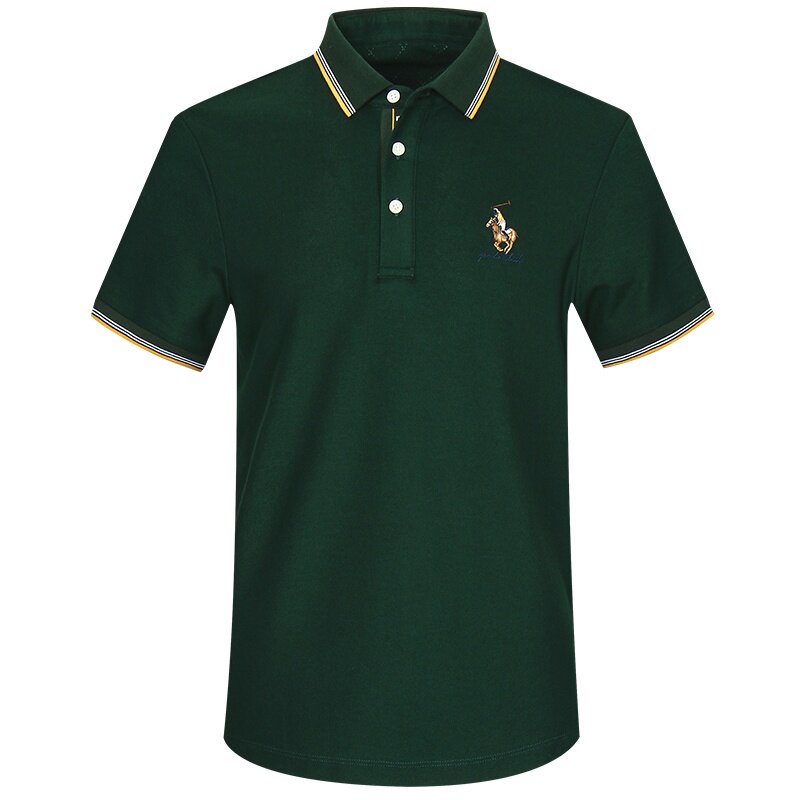 丝光棉保罗商务休闲夏季polo衫