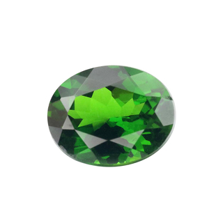 天然无优化透辉石裸石圆形纯净体翠绿色戒面吊坠支持复检国检证书