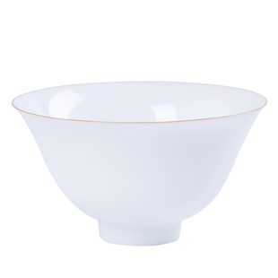 集正 薄胎甜白釉品茗杯 净白玉润功夫茶杯陶瓷玉瓷茶具喝茶小杯子