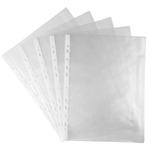 11孔文件袋透明塑料A4办公资料袋档案袋防水收纳合同插页式文件套加厚批发十一孔活页袋薄膜保护袋打孔插页袋