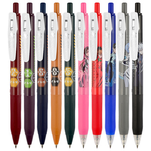 日本ZEBRA斑马JJ15福音战士EVA联名限定款中性笔学生按动式考试0.5中性水笔可爱卡通按动子弹头黑色