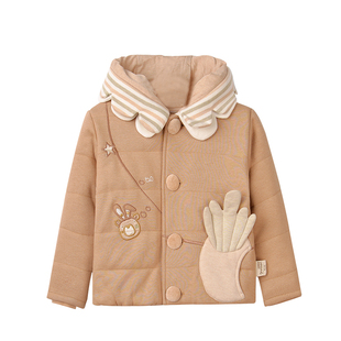 gretton绿典年秋冬新款儿童棉衣棉服彩棉无印染外套宝宝上衣