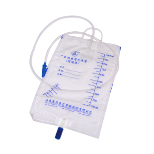 康诺神灵引流袋医用一次性防返流防逆流胆汁加厚宝塔接口导尿袋