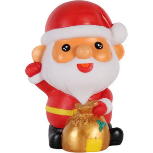 圣诞节圣诞老人圣诞树手工彩绘非石膏娃娃diy涂色存钱罐绘画玩具