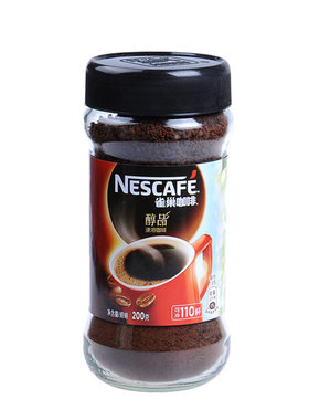 nestle雀巢醇品速溶黑咖啡200g