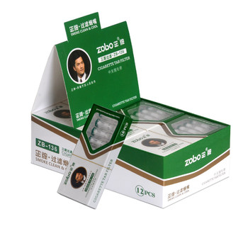 Zobo Genuine Medium Disposable Cigarette Holder Filter Triple Men's Medium Fine Cigarette Filter 6.5mm Smoke Purifier