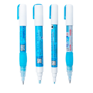 日本Kuretake吴竹两用变色胶水笔学生手账日记diy装饰专用万能胶棒信封照片贺卡笔式粘贴手工多功能便携胶水