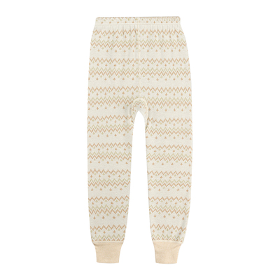 绿典彩棉儿童加绒保暖裤内衣套装