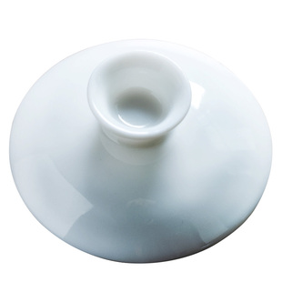 集正猪油白盖碗盖子德化白瓷三才盖碗零配盖单盖茶具配件茶碗盖