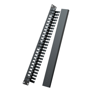 绿联 24口网络配线架超五5/六6类cat6千兆非屏蔽rj45网线机柜跳线模块19英寸服务器机架式1U理线槽架配打线刀