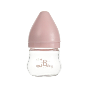 NO.1BABY迷你玻璃奶瓶新初生婴儿宽口防胀气喝水0-3个月小容量号