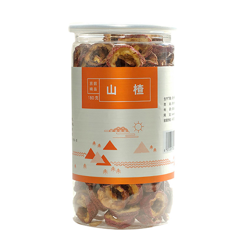 京皖 无核干山楂干180g泡茶片罐装品质山楂果泡水新鲜零食