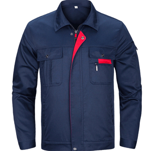 长袖工作服套装男耐磨春秋季工厂焊工工装上衣装修厂服劳保服定制