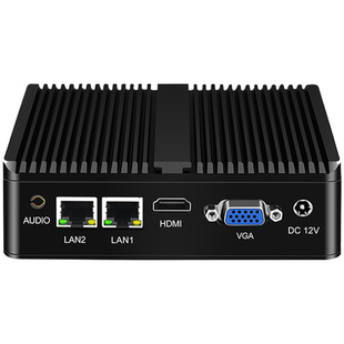 倍控J4125双网卡双串口工业控制小主机视觉自动化控制HTPC迷你电脑酷睿I3I5RS232RS485 linux centos ubuntu