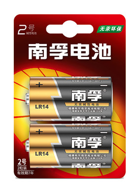 南孚电池2号碱性中号LR14面包
