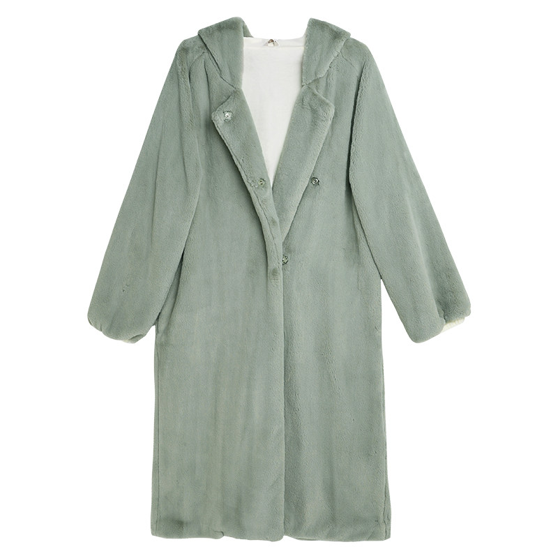 秋冬加厚加绒连帽睡袍家居服睡衣