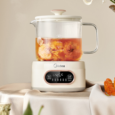 国补【美的】全玻璃恒温养生壶1L