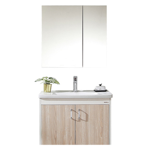 法恩莎浴室柜组合多层实木现代简约实木洗脸盆套餐防水浴室柜80CM