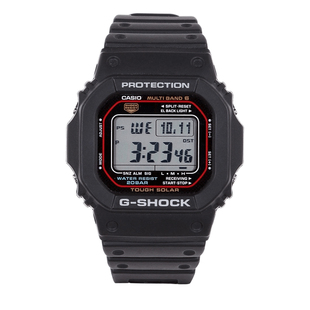 卡西欧小红圈G-SHOCK方块太阳能六局电波运动手表男GW-M5610-1/1B