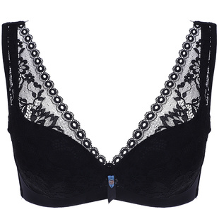 依曼丽内衣女薄款大码美背文胸小胸聚拢背心式记忆钢圈收副乳胸罩