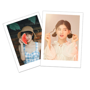 INS风格白边拍立得洗照片打印刷手机相片DIY定制简约lomo卡钱包照