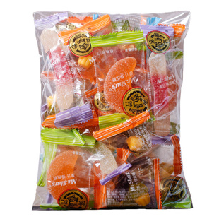 徐福记橡皮糖500g年货糖果桔子零食喜糖小吃食品新年置办儿童软糖